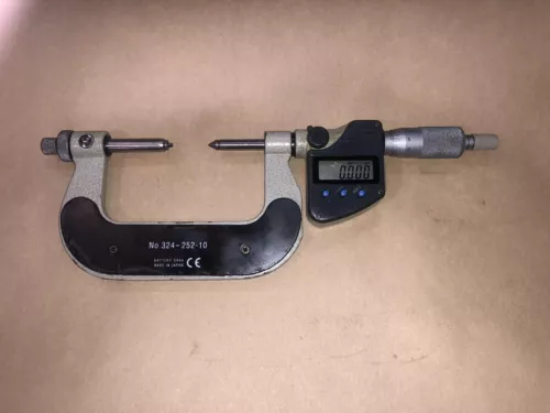 MITUTOYO 324-252-10 25 - 50 MM X 0.001 MM DIGITAL GEAR TOOTH MICROMETER