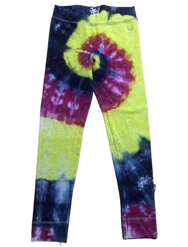 NWOT Justice Girls Active Tie Dye Leggings Neon Size 12 Spiral Cotton Rainbow - Bild 1 von 5