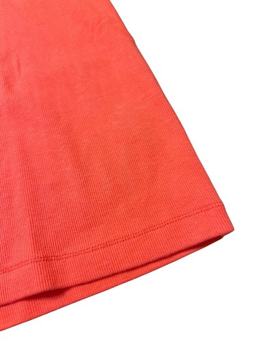Soft Surroundings Coral Orange Ribbed Knit Top Shirt Scoop Neck Size 2X - Picture 2 of 4