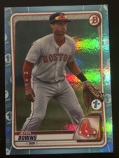 2020 Bowman Draft 1st Edition Sky Blue Foil Jeter Downs #BD-5 | Red Sox