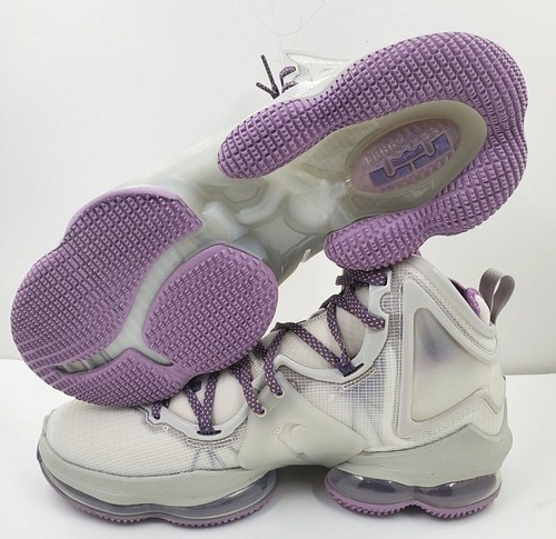 Nike LeBron 19 XIX Strive For Greatness Grey Cave Purple Canyon cz020 - Picture 6 of 9