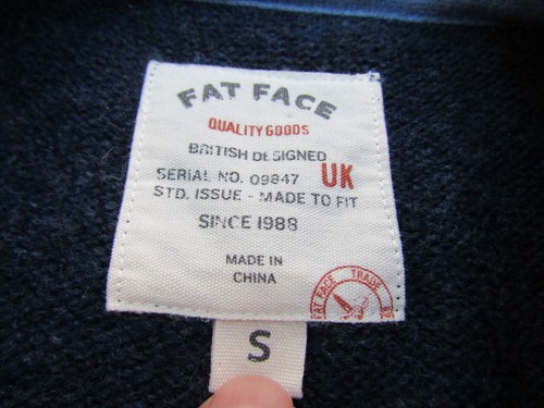 Jersey de punto grueso pequeño Fat Face para hombre - 42" pecho - Imagen 2 de 11