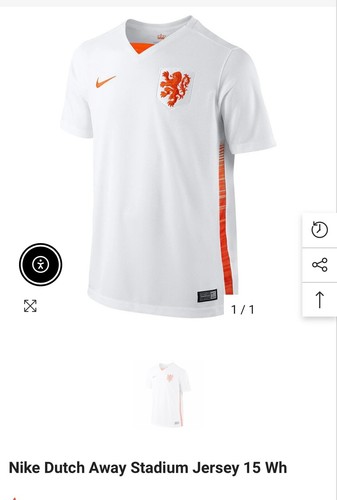 NIEDERLANDE 2015 AWAY FOOTBALL SHIRT FUSSBALLTRIKOT NIKE 050792923 2015 Herren M - Bild 7 von 7