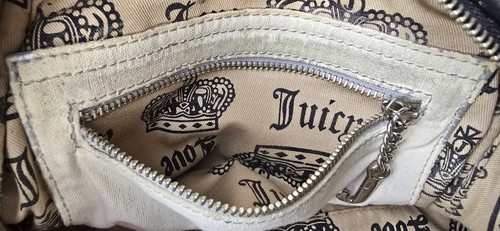 Y2K Vintage Juicy Couture Brown Velour Leather Bowler Satchel Bag READ - Picture 11 of 11
