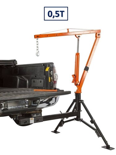 Grue Hydraulique de Levage  Pick Up 0,5T avec Fixation Attelage - Photo 2/5