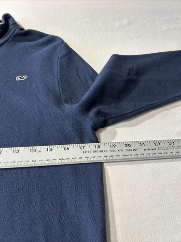 Vineyard Vines Sweater 1/4 zip Boys/Youth Size Large 16 Blue - Picture 4 of 9
