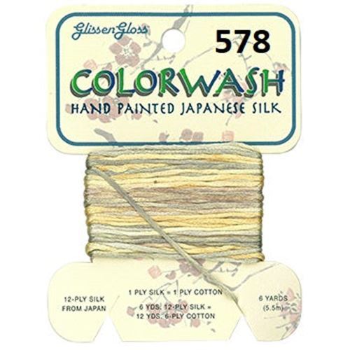 Colorwash Hand Painted Japanese Silk floss by Glissen Gloss - Picture 14 of 51