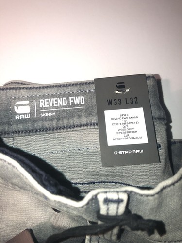 G-Star Raw Jeans 33W-L32 Skinny Jeans REVEND FWD Skinny Antic Faded Radium RAR - Bild 7 von 14