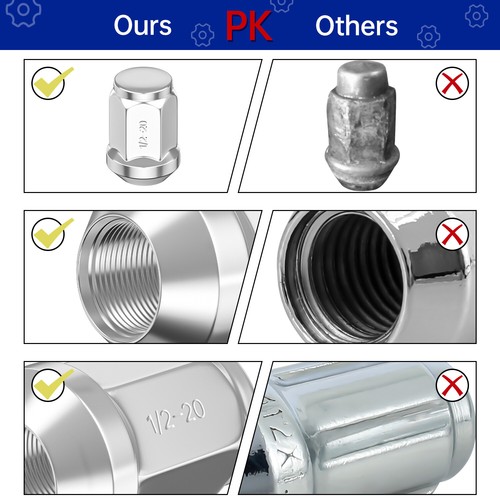 20Pcs Wheel Lug Nuts Compatible with Freedom Edition Sport Utility 2-Door gueZB - Picture 9 of 11