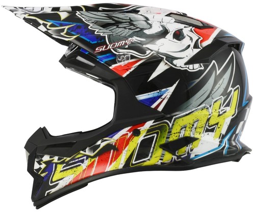 CASCO SUOMY ALPHA RED SKULL MX - ACU ESTAMPADO DORADO APROBADO - SU/AL-SK - Imagen 2 de 5
