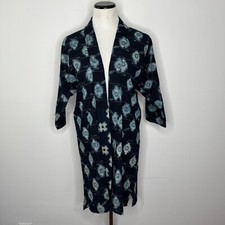 Handmade VTG kimono small blue and white