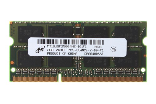 10pcs Micron 2GB 2RX8 DDR3 1066MHz PC3-8500S 204PIN SO-DIMM Laptop Memory RAM && - Picture 3 of 6