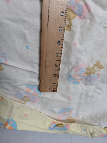 Dundee Crib Sheet Flannel Cotton Teddy Rocking Horse 1987 - Picture 8 of 8