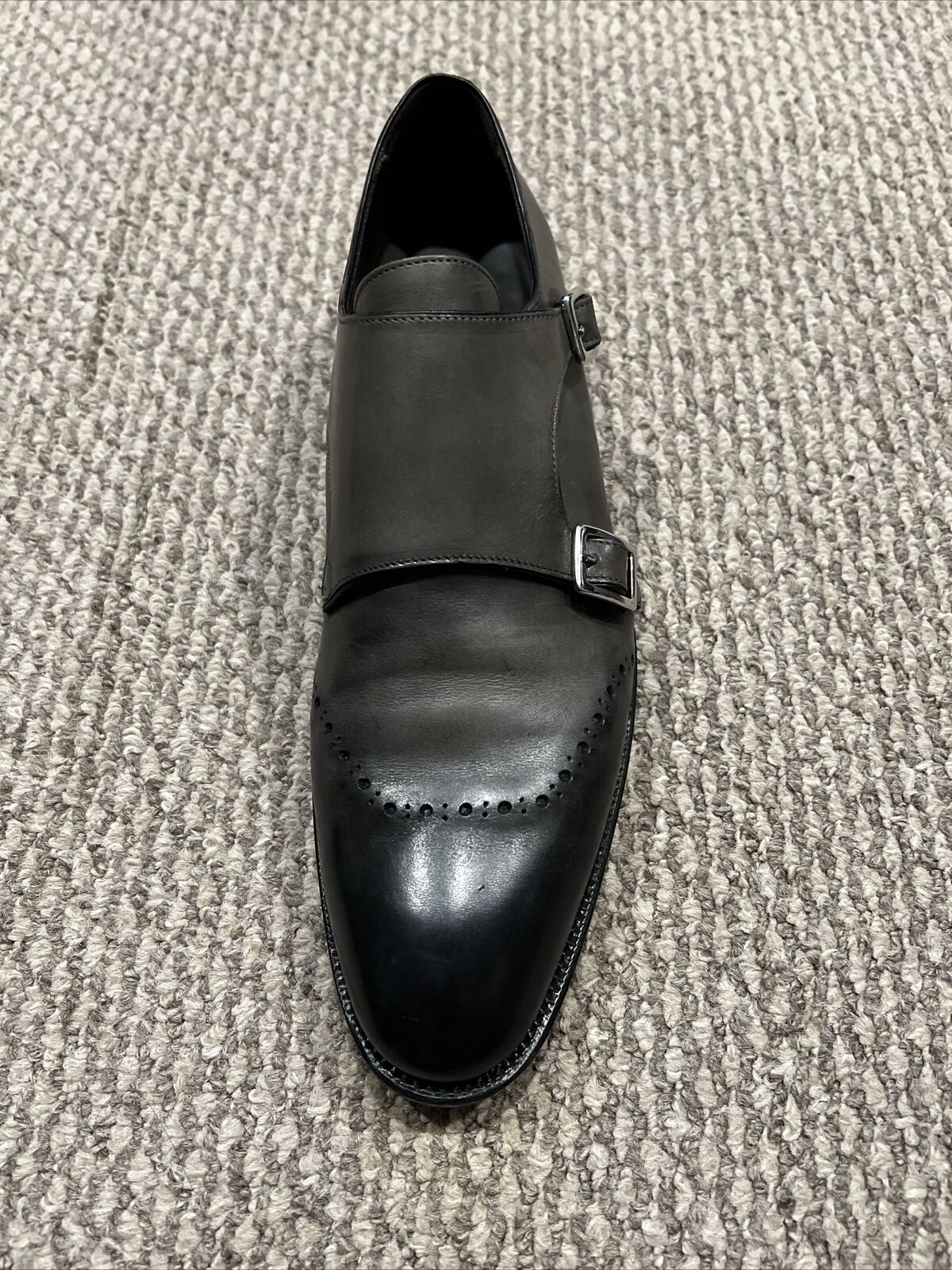 Canali Mens shoes gray color double monkstrap siz… - image 8