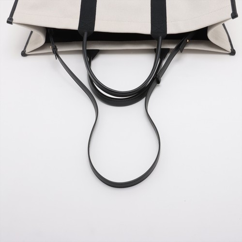 Balenciaga HARDWARE LARGE Canvas & Leather Tote bag Black x Beige 671403 - Picture 5 of 15