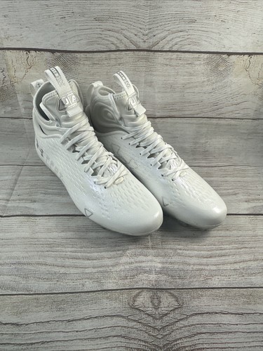 Under Armour Spotlight LUX MC 2 White Football Cleats Mens Size 11.5 3025082-100 - Picture 2 of 5