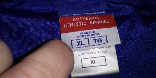 Maglia calcio vintage anni 90 Champion Poly Blank maglia maglia blu royal rara - Foto 6 di 6