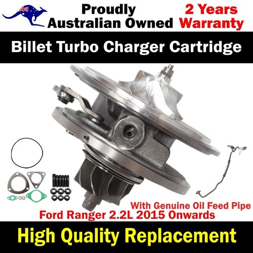 Billet Turbo Cartridge CHRA Core+Oil Feed Pipe For Ford Ranger 2.2L 2015 Onwards - Bild 1 von 18