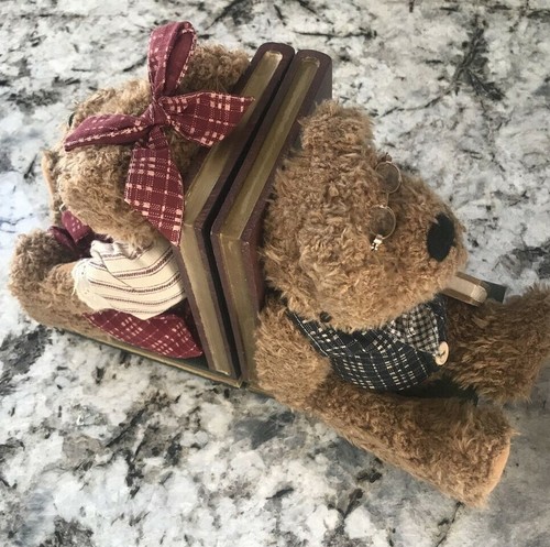 Boyd's Bears Bookends, teddy bears, hold books, help organize books - Picture 2 of 8