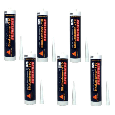Sika Lastomer 710 310ml - WHITE sealant new 6 ITEMS
