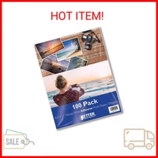 Better Office Products Self-Adhesive Photo Paper, Sticky Photo Paper, Glossy, 8.