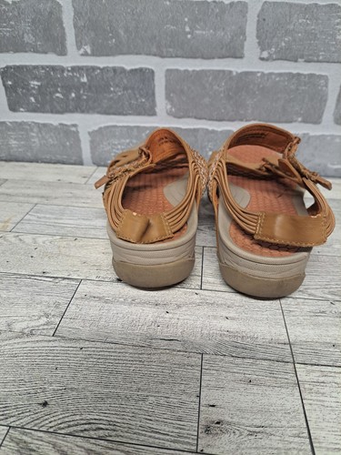 Baretraps Sandals Womens Brown Dalton Slingback Comfort Wedge Shoes Open 8M - Picture 5 of 13