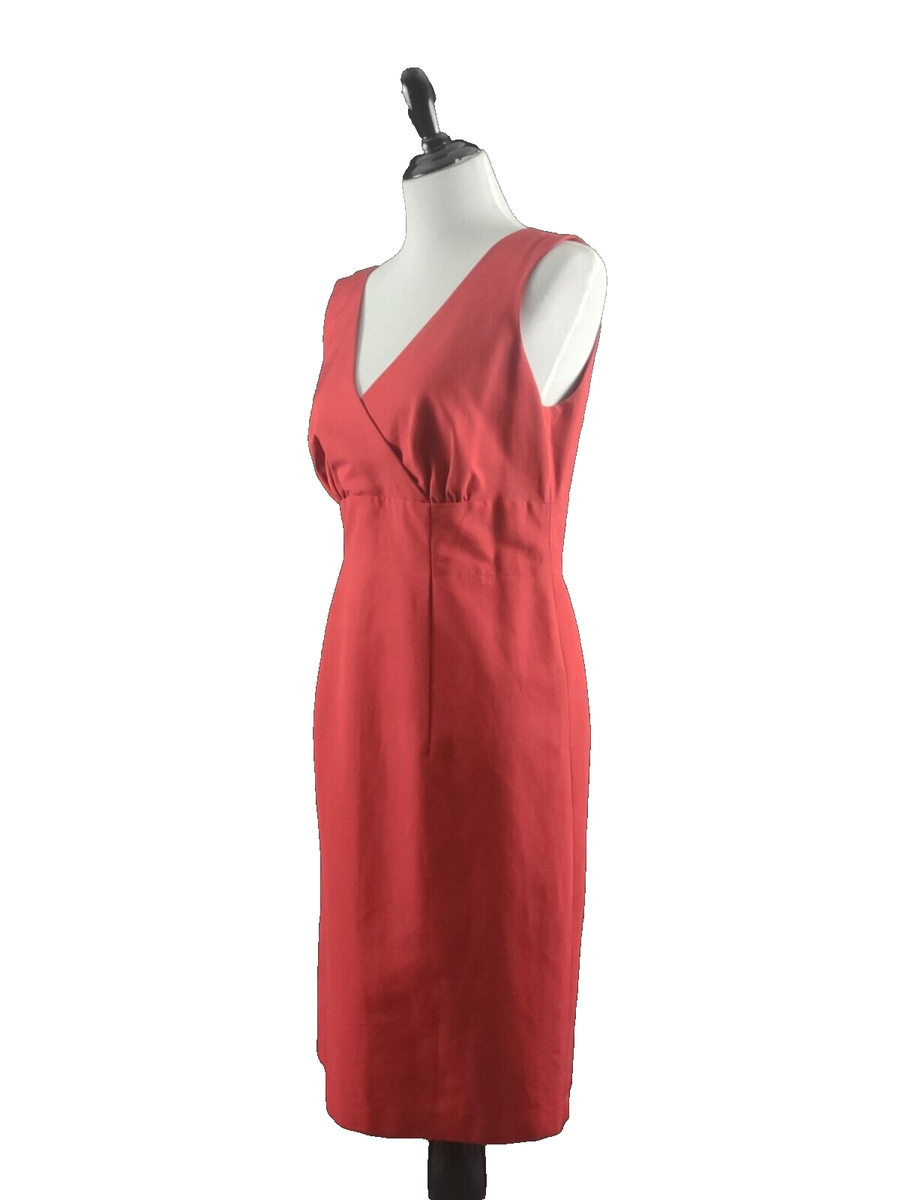 magaschoni red linen dress Red magaschoni dress