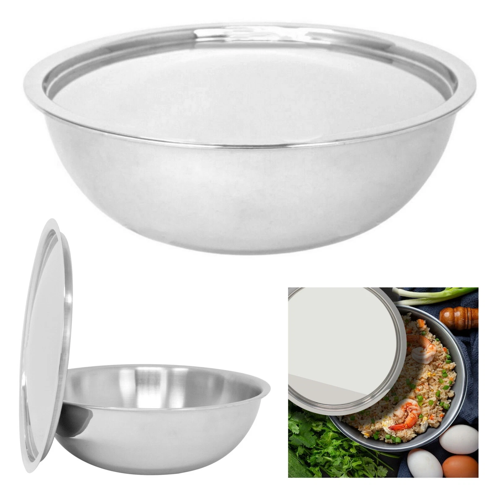 Stainless Steel Kadai Karahi Wok Triply Fry Indian Curry Pan Table Dish with Lid
Opens in a new wind
