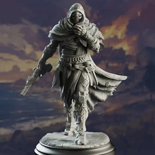 Big Iron Warforged Gunslinger Rogue Artificer Fighter Miniature | D&D DnD