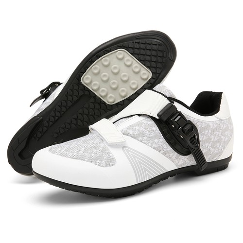 Men's Cycling Sneakers MTB Road Bicycle Shoes Racing SPD Flat Lockless Footwear - Picture 5 of 24