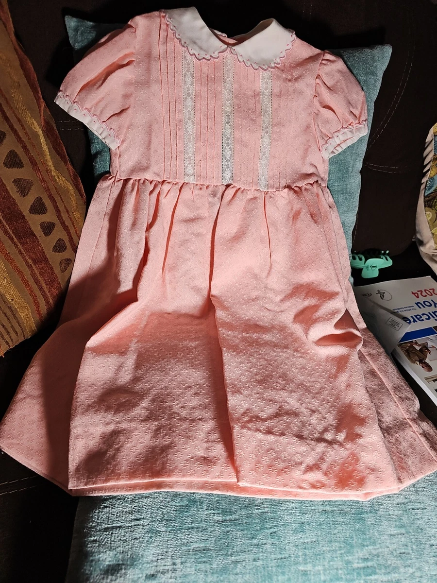 Vintage ARTESANIAS SanMar GIRL S SIZE 3 DRESS Peach Color eBay
