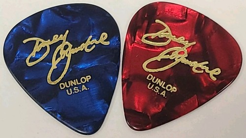 The Million Dollar Piano Davey Johnstone Blue & Red Guitar Picks - Picture 2 of 3