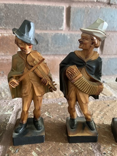 Set of 6 Waldbronn German Resin Band of Musician Figurines - Picture 3 of 10
