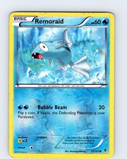 Pokemon TCG Remoraid B&W Plasma Blast 18/101 Reverse Holo Common Card Played HP