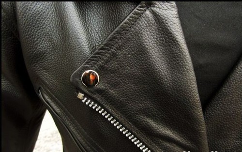 Chaqueta Cazadora De Cuero Negra Para Moto Custom 58 60 62 4XL 5XL 6XL - Imagen 6 de 7