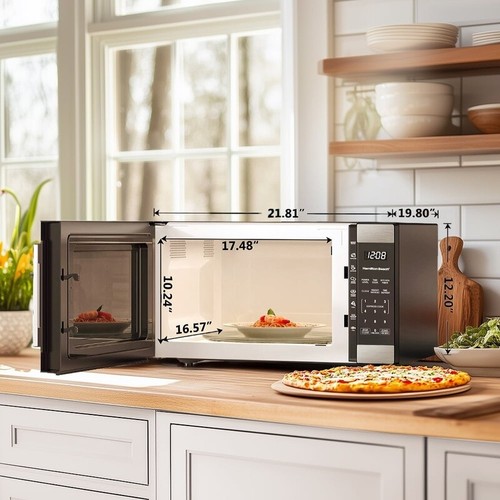 1100 W Countertop Microwave Oven Sensor Cook Digital Display 7 Preset Option New - Picture 3 of 14