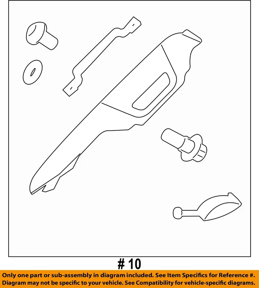 Borde interior de cabina Super Duty Ford OEM 11-16 F-250-WS BC3Z2503599AC Foto 2 de 2