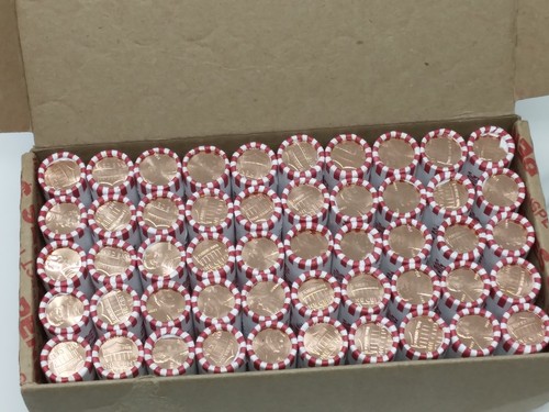 L@@K A Box Of 2024 - P Lincoln Shield Cents 50 Rolls Uncirculated.
