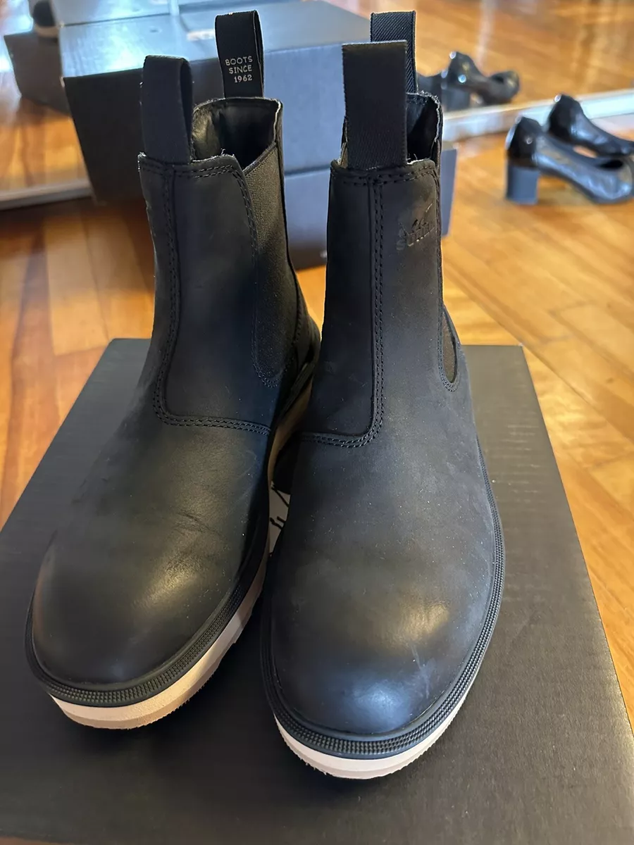SOREL Women s Hi Line Chelsea Boot Black Elk Size 6.5 US WATERPROOF