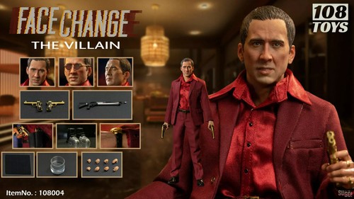 108 Toys Face Change The Agent + The Villain Action Figure Set 1/6 Face Off - Foto 13 di 13