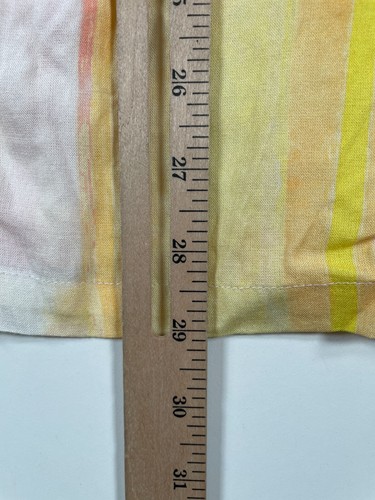 BNWT Native Youth Mens Striped Button Up Short Sleeve Shirt Yellow Raze Sz M - Picture 12 of 14