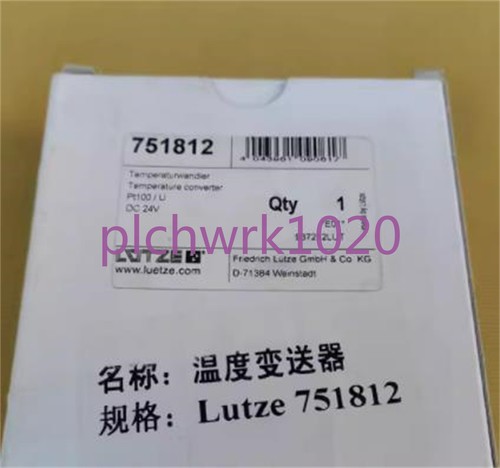 1PCS NEW IN BOX LUTZE temperature transmitter WPT 7-1812 751812 - Picture 2 of 4