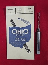 Ohio Line 7/64" HSS 1 Morse Taper Shank Drill Bit - Made in USA NEW