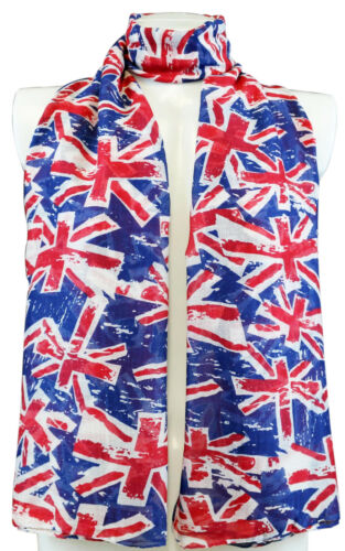 Union Jack British Flag VE Day Scarf Wrap Sarong Beach Cover-up flags - Picture 3 of 3