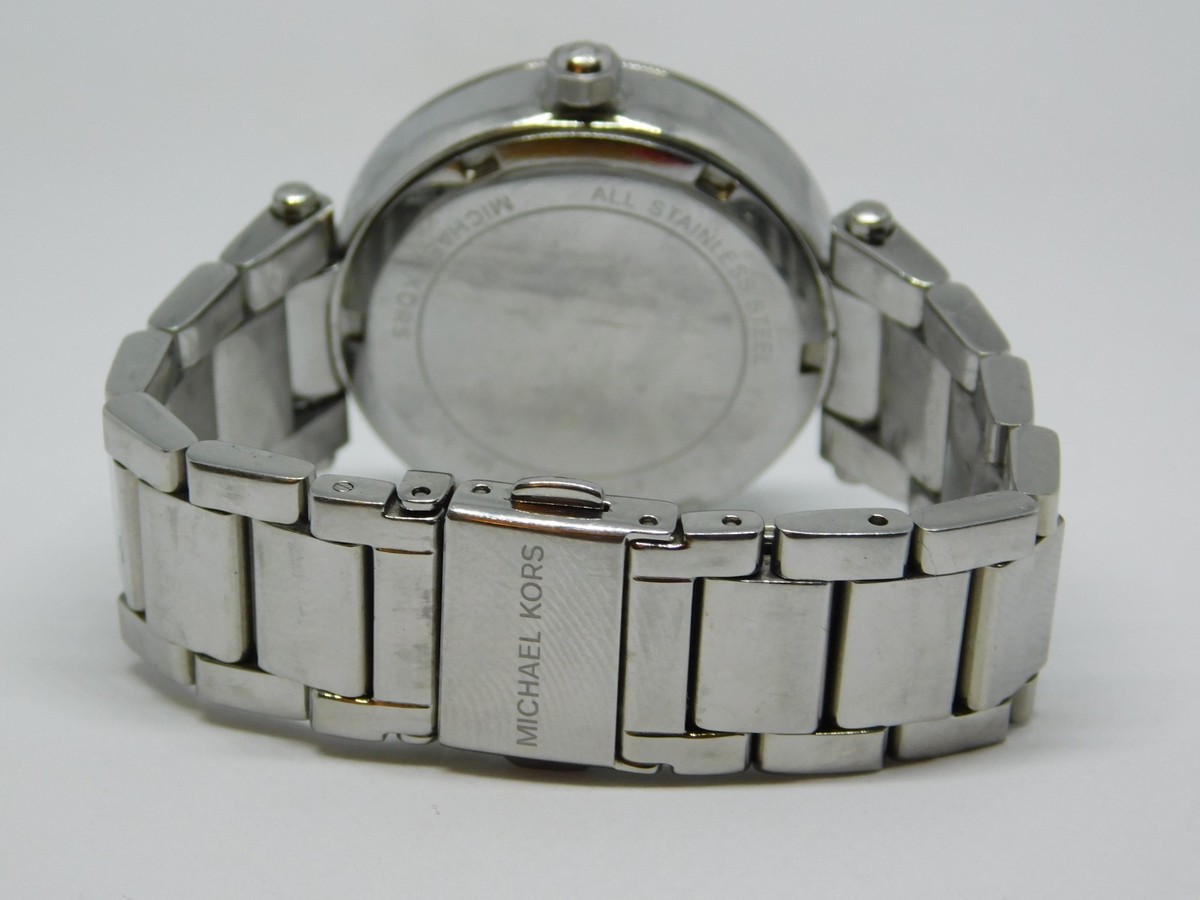 Michael Kors MK 5615 All Stainless Steel Quartz Women s Watch Sz