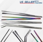 12-Inch Professional Kitchen & Cooking Tweezers Tongs - Stainless Steel Long