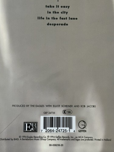 EAGLES - HELL FREEZES OVER 1994 EU 1st PRESS OOP FACTORY SEALED DOUBLE VINYL/LPs - Picture 5 of 23