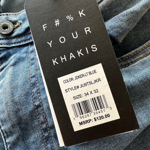 The Perfect Jean Slim Thick Mens 34 X 32 Cotton Blend Measures 36 X 32 New - Picture 13 of 16