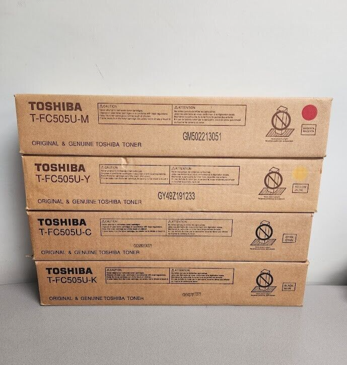 Toshiba T-FC505U Toner Cartridges Set KCMY For 2E505ACE