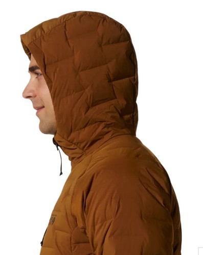 Mountain Hardwear Men’s Stretchdown Hoody XL Golden Brown 700 Fill NEW! $300! - Picture 5 of 12